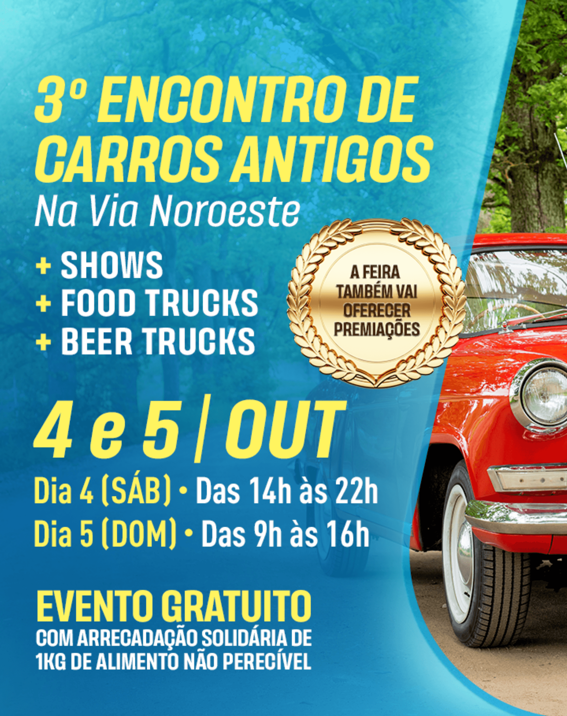 3º Encontro de Carros Antigos